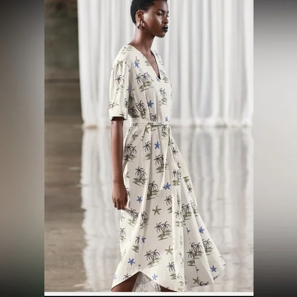 Zara printed dress - Picture 4 of 6